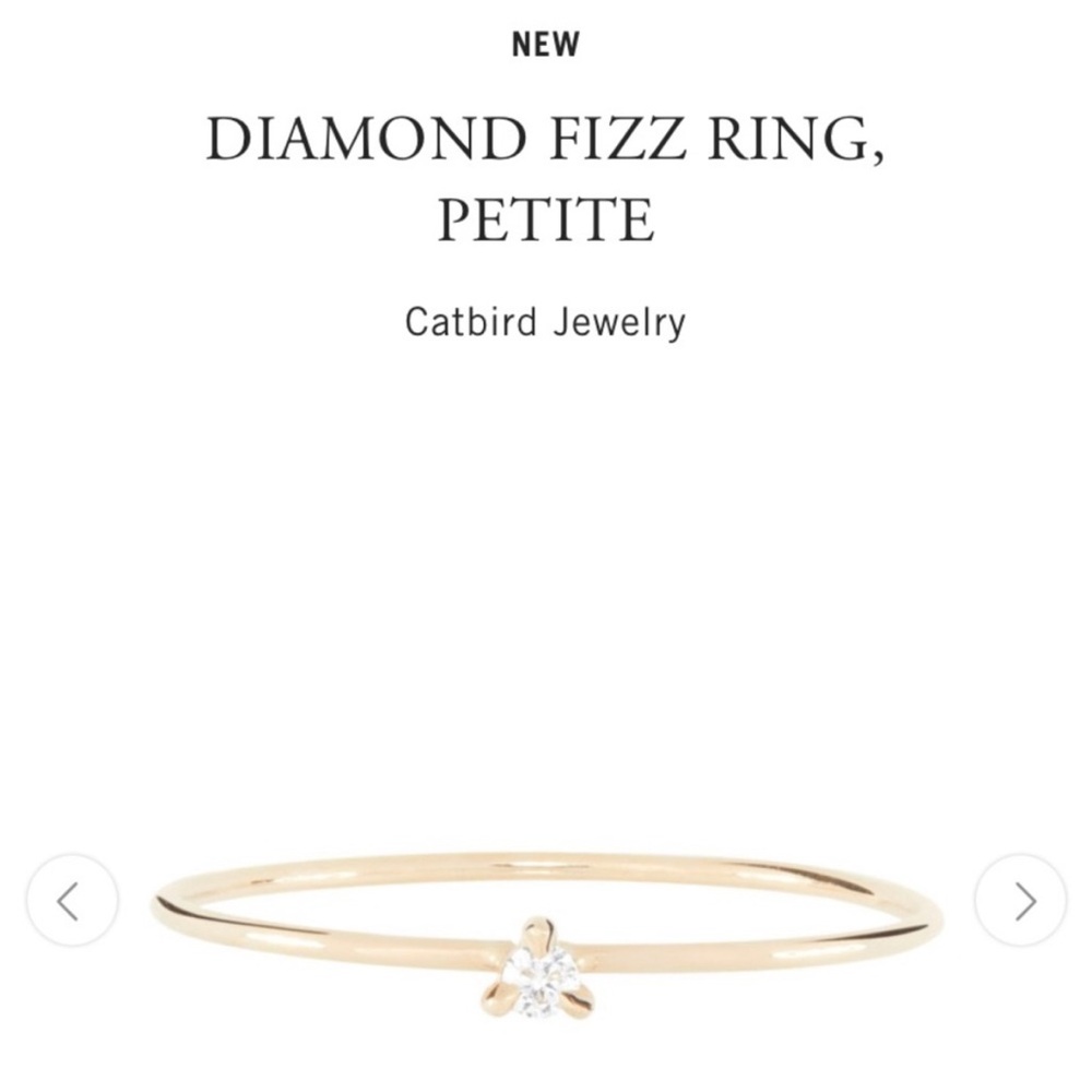Catbird Petite Diamond Fizz Ring